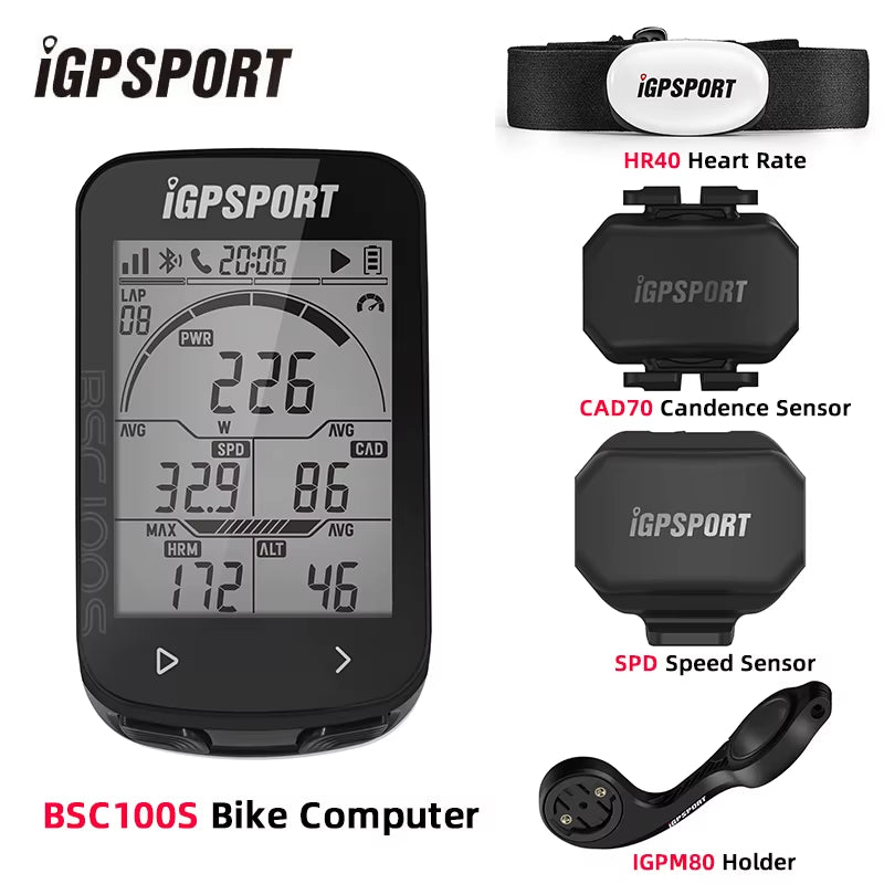 IGPSPORT BSC100S Computer IGS Bicycle Computer BLE ANT 2.6 Inch Waterproof Wireless Bike Stopwatch MTB Road Cycling Computer