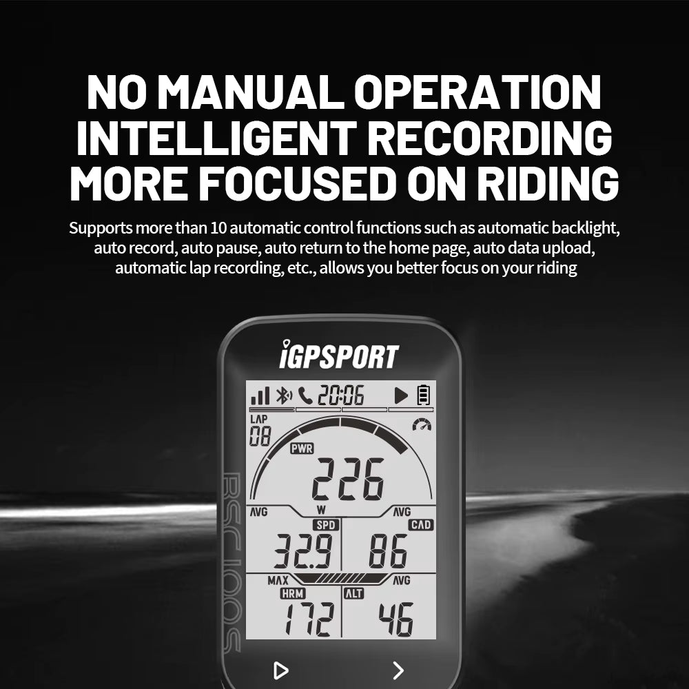 IGPSPORT BSC100S Computer IGS Bicycle Computer BLE ANT 2.6 Inch Waterproof Wireless Bike Stopwatch MTB Road Cycling Computer