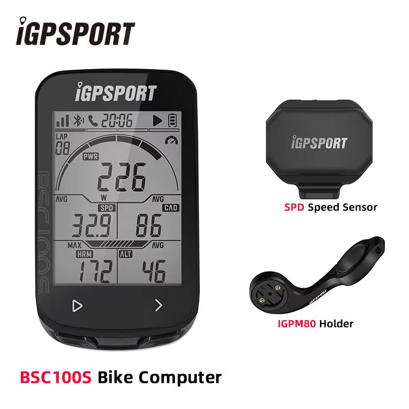 IGPSPORT BSC100S Computer IGS Bicycle Computer BLE ANT 2.6 Inch Waterproof Wireless Bike Stopwatch MTB Road Cycling Computer