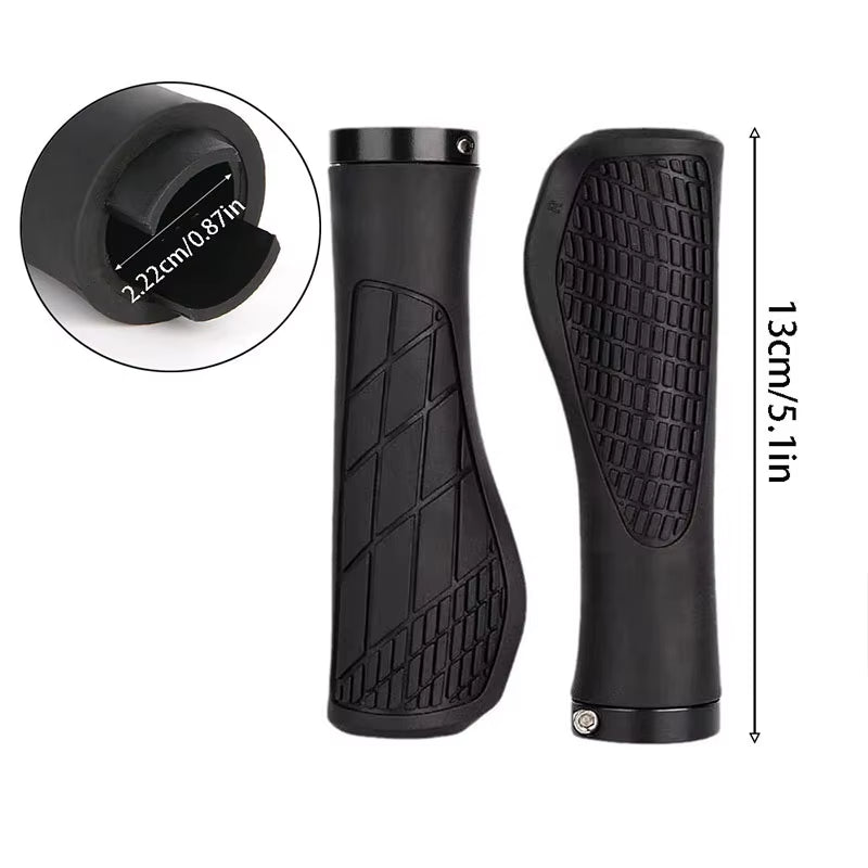 Ergonomic Lock-on Mountain Bike Handlebar Grips – Anti-Slip & Shock-Absorbing