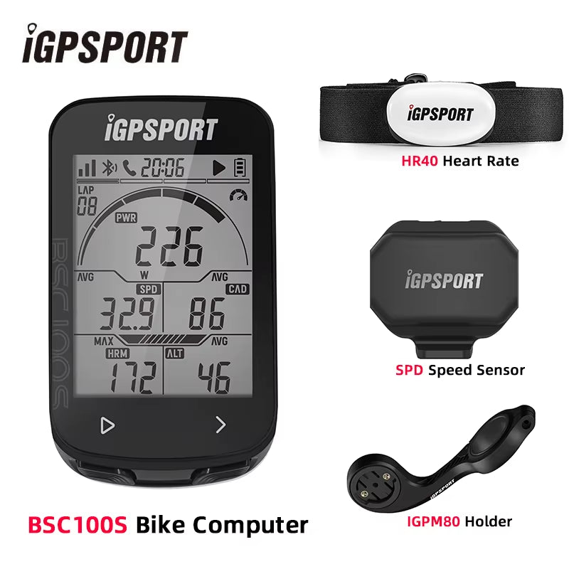 IGPSPORT BSC100S Computer IGS Bicycle Computer BLE ANT 2.6 Inch Waterproof Wireless Bike Stopwatch MTB Road Cycling Computer