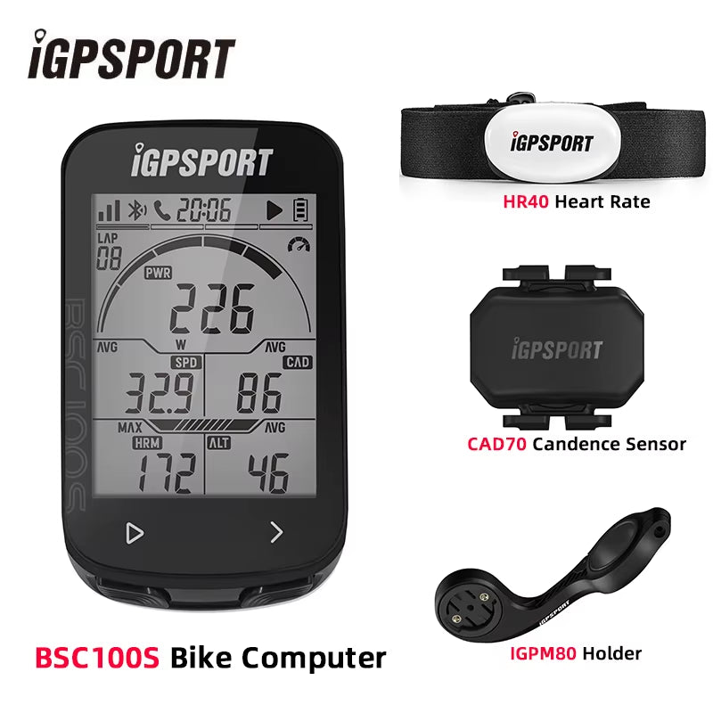 IGPSPORT BSC100S Computer IGS Bicycle Computer BLE ANT 2.6 Inch Waterproof Wireless Bike Stopwatch MTB Road Cycling Computer