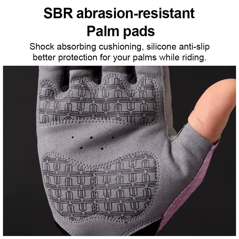 LAMEDA Professional Bicycle Gloves for Men Summer Half-Finger Road Bike MTB Cycling Gloves Man Shock-Absorbing Bike Accessories