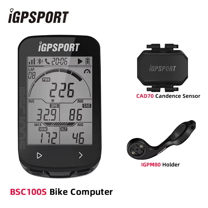 IGPSPORT BSC100S Computer IGS Bicycle Computer BLE ANT 2.6 Inch Waterproof Wireless Bike Stopwatch MTB Road Cycling Computer