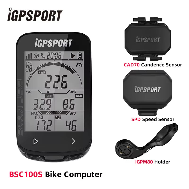 IGPSPORT BSC100S Computer IGS Bicycle Computer BLE ANT 2.6 Inch Waterproof Wireless Bike Stopwatch MTB Road Cycling Computer